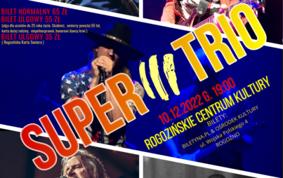 Zdjęcie do Koncert SUPER TRIO - gwiazdy zespoł&oacute;w takich jak Budka Suflera, Perfekt, Morrison Tres
