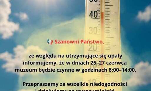 Zdjęcie do ZMIANA GODZIN OTWARCIA MUZEUM